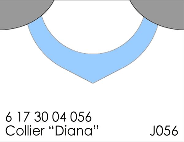 056 Klöppelbrief Collier "Diana"